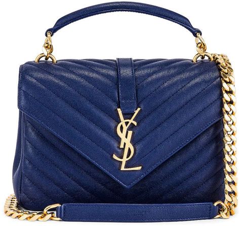 ysl bag navy blue|navy blue ysl bag.